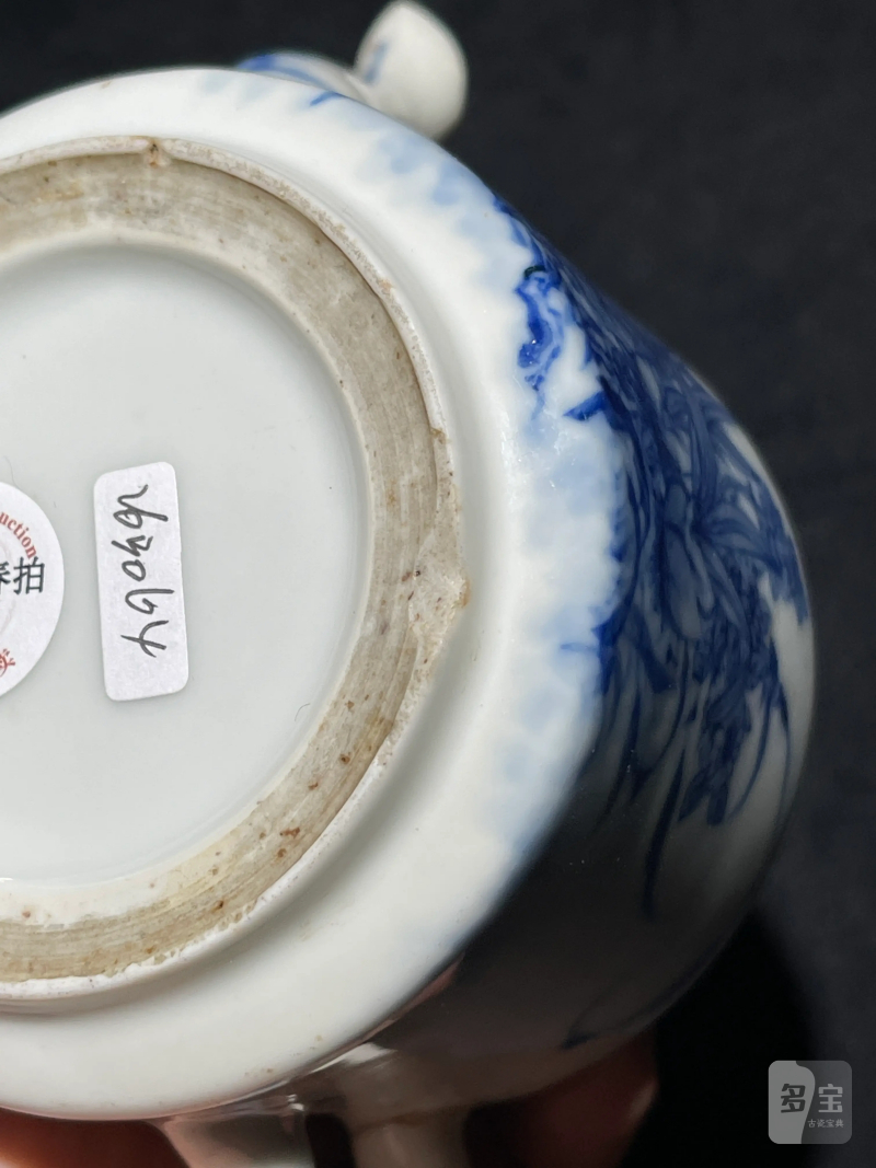 民国 王步风格青花兰草纹执壶 - 图15